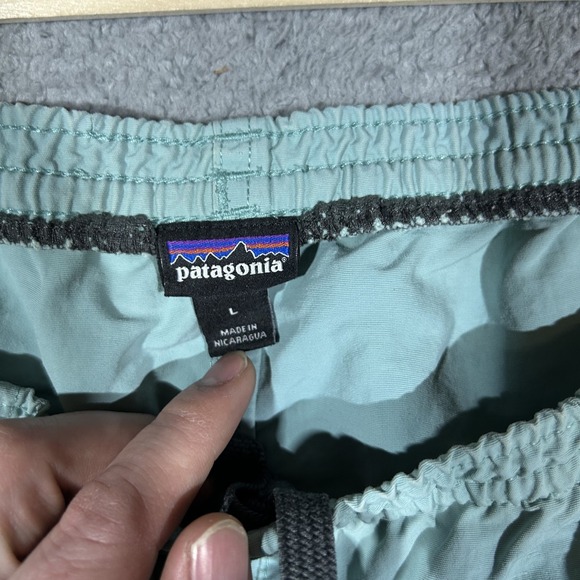 Patagonia Aqua Blue Baggies Summer Shorts Mens Size Large #2068 - Picture 2 of 9